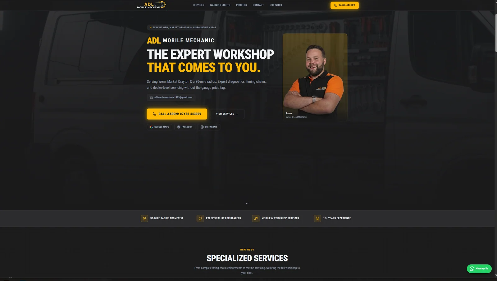 ADL Mechanic website